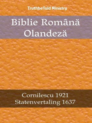 cover image of Biblie Română Olandeză